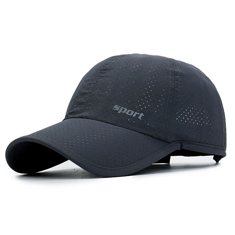 Cross-border Amazon quick-drying hats, men's summer thin outdoor sun protection baseball caps, sports and casual fishing sun hats Item Picture