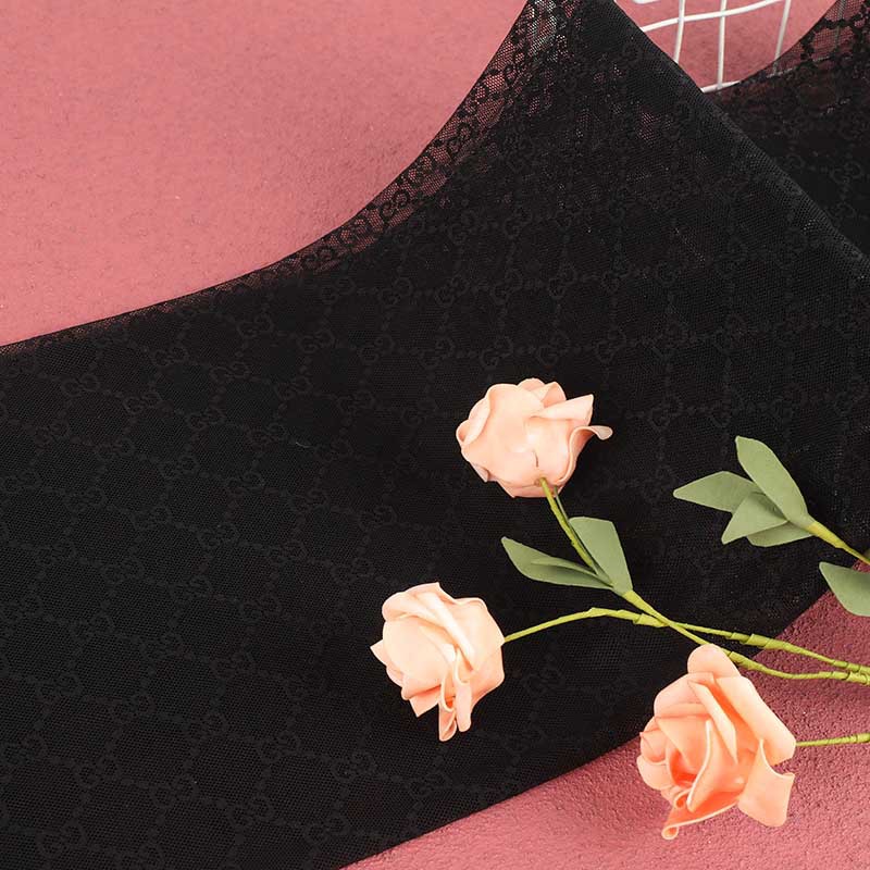 Black lace fabric, lace-trimmed, brocade, and embroidered shirt fabric Specification image