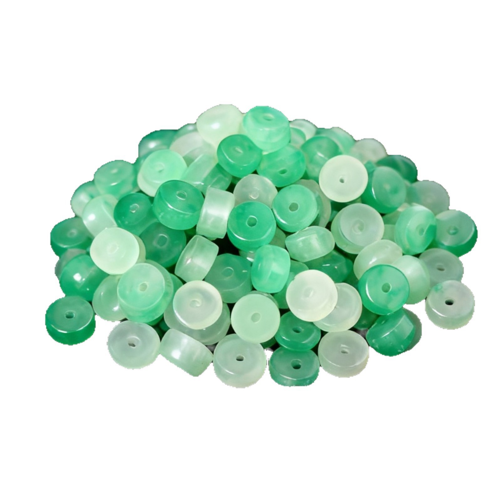 珠子/玛瑙散珠/珠子配件/树脂珠/琉璃珠白底实物图