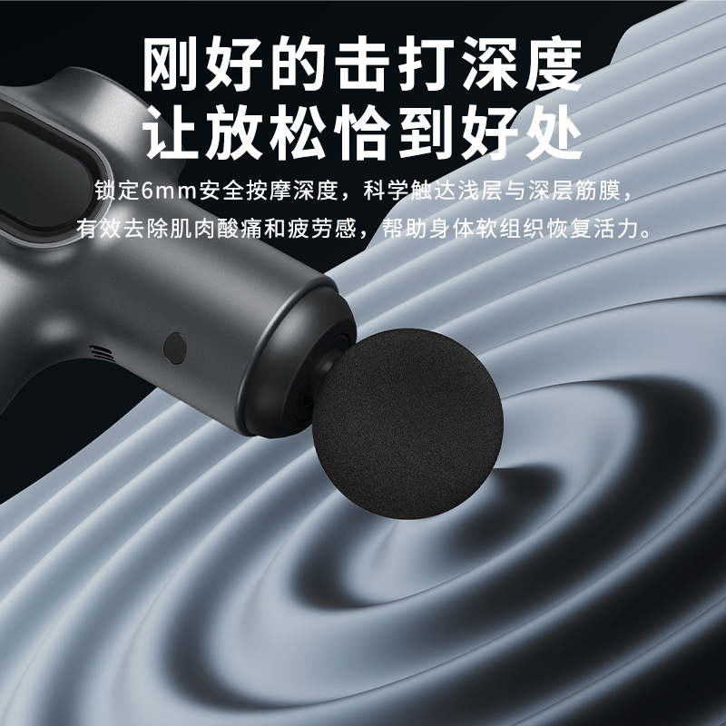 Cross-border fascia gun, Amazon electric muscle relaxation massager, home rechargeable massage gun factory wholesale details Picture