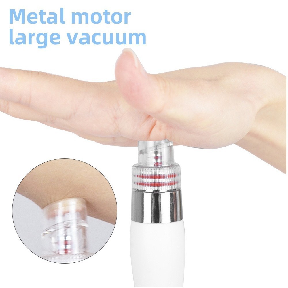 The hydrogen-oxygen large and small bubble instrument is a multi-functional beauty device for facial pore-cleaning, oxygenation and blackhead suction in beauty salons details Picture