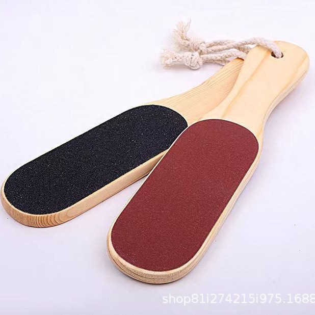 Solid wood double-sided foot sander main body, other types of foot care tools Item Picture