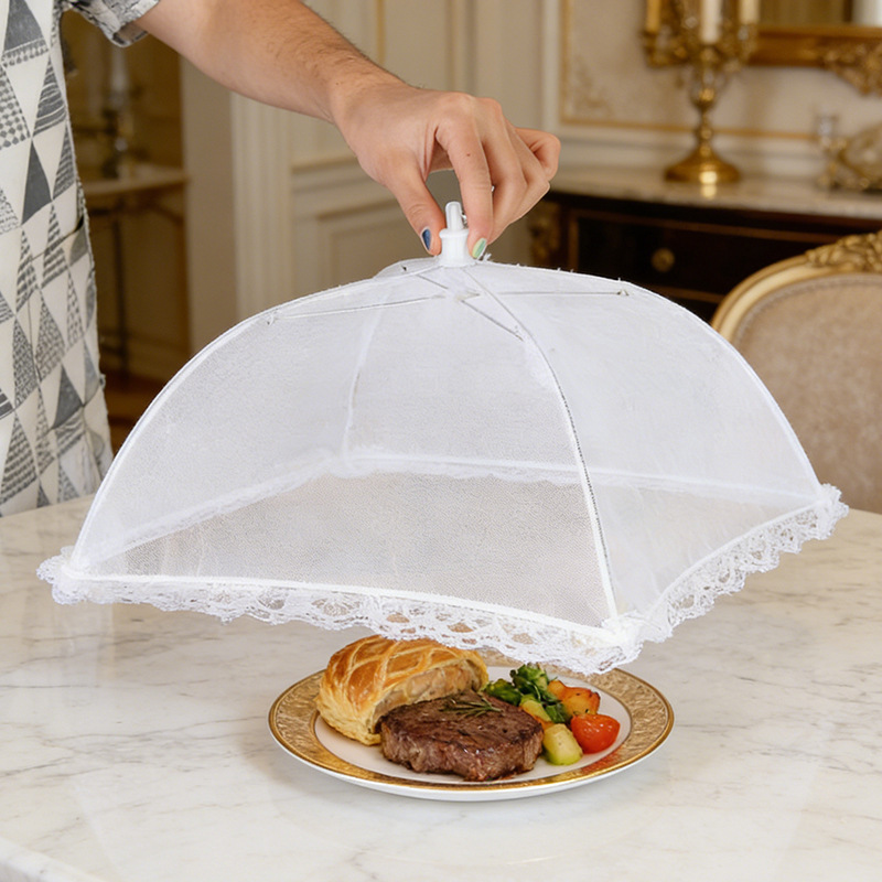 Household large foldable fly-proof net cover, kitchen cover, dining table cover, leftover food cover, food cover