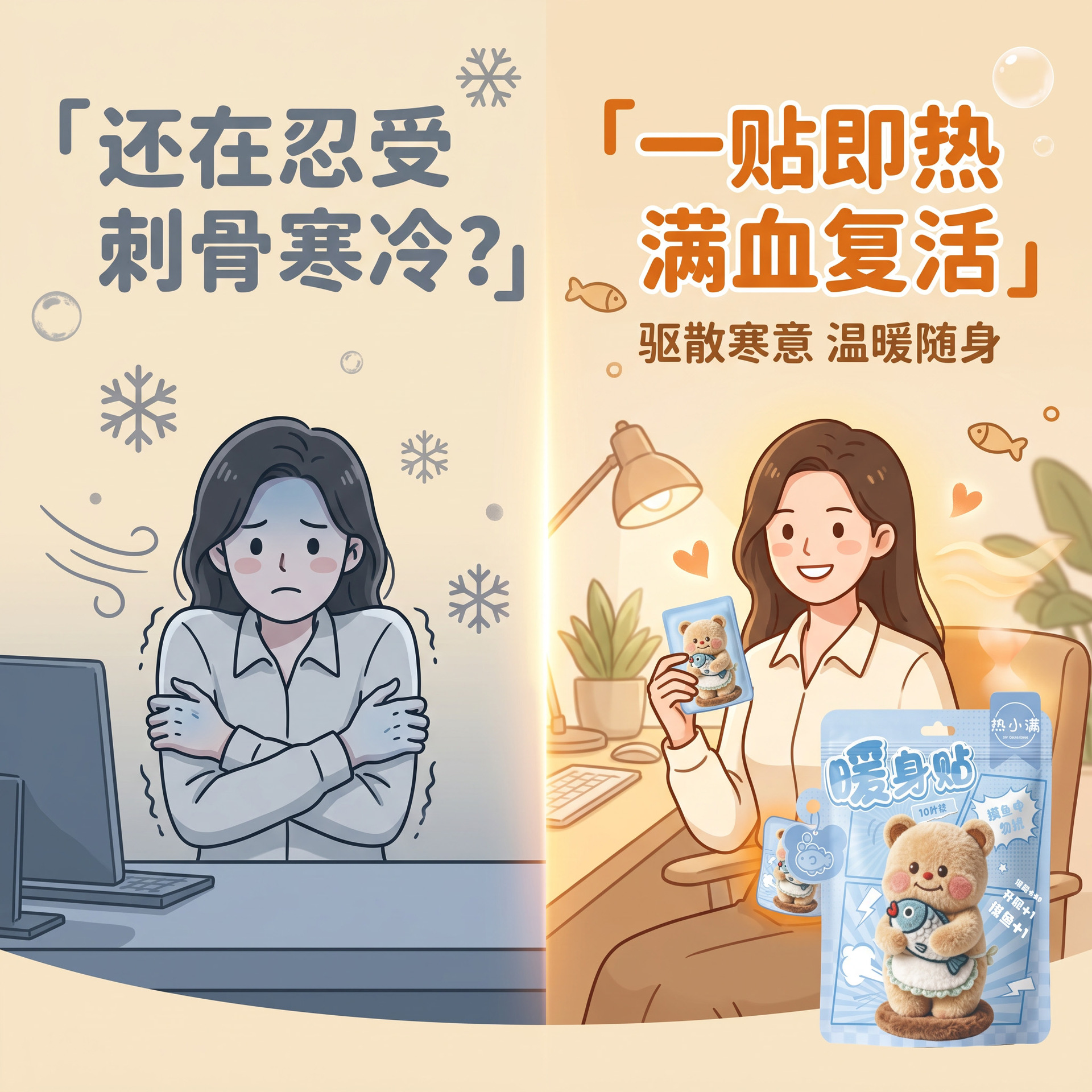 暖贴、暖宝宝、发热贴实物图