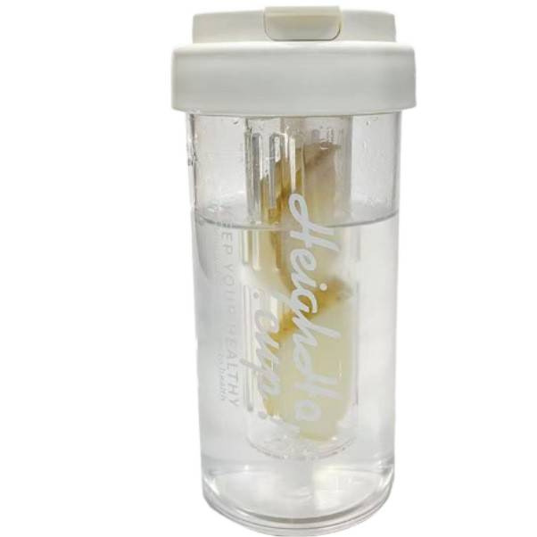夏天耐高温水杯宁洲塑料新款女生高颜值吸管杯学生保温杯茶水分离 Item Picture