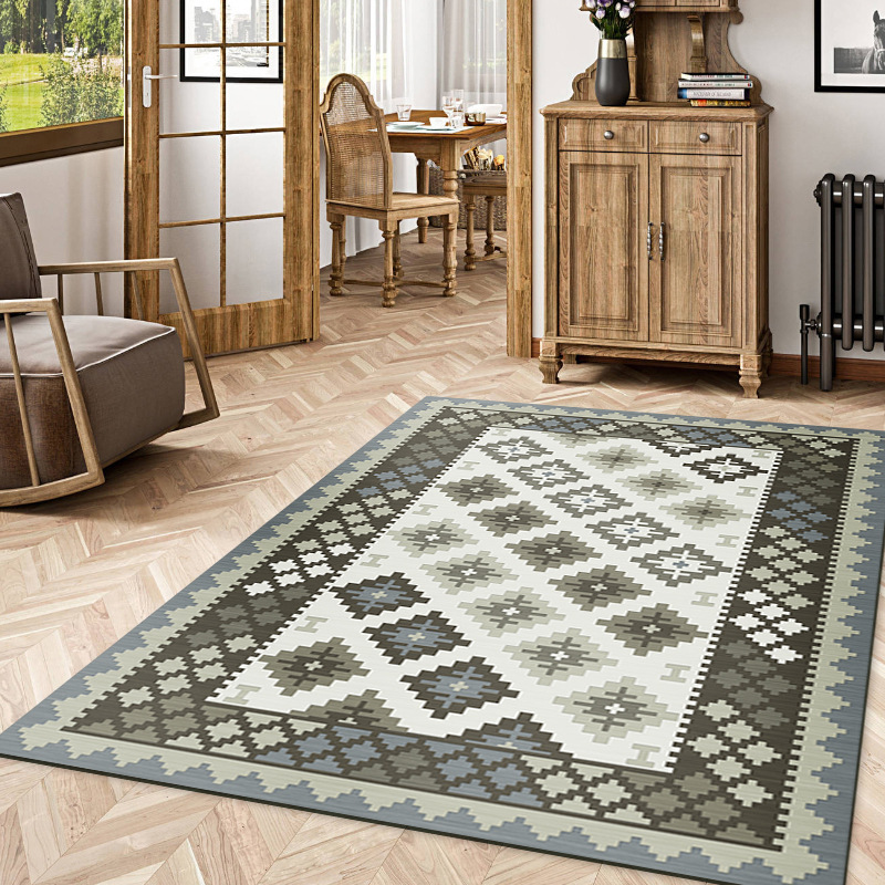 Turkish Persian living room carpets, retro ethnic style bedroom bedside carpets, hotel and homestay full carpet wholesale Application Scenario