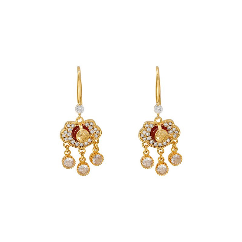 饰品/饰品女长款气质/耳环女长款气质/欧比雅比/耳饰白底实物图