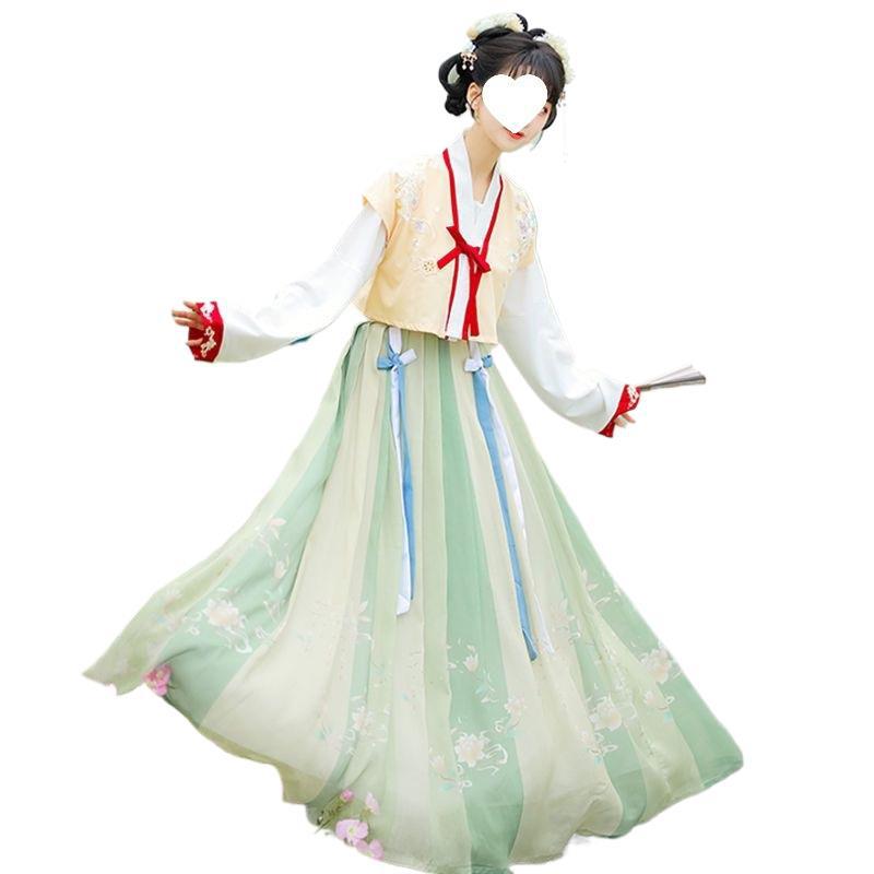 Leftover goods of long-sleeved Chinese-style Hanfu women's performance costumes made in the Ming Dynasty Item Picture