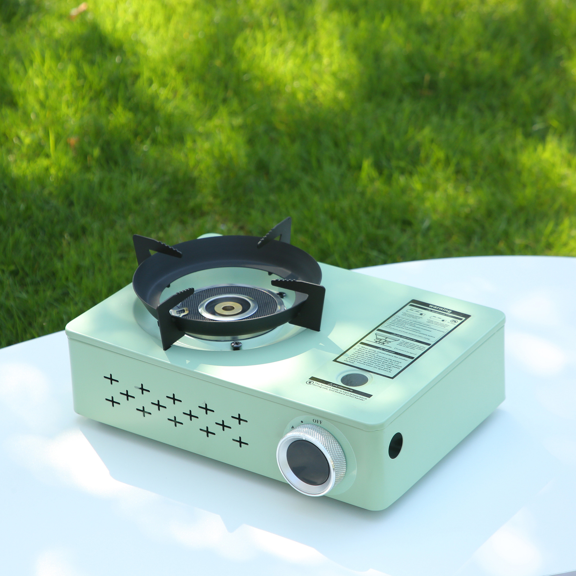 New high-appearation-level outdoor gas stove, household portable gas cylinder, gas stove, camping windproof hot pot and barbecue stove Specification image