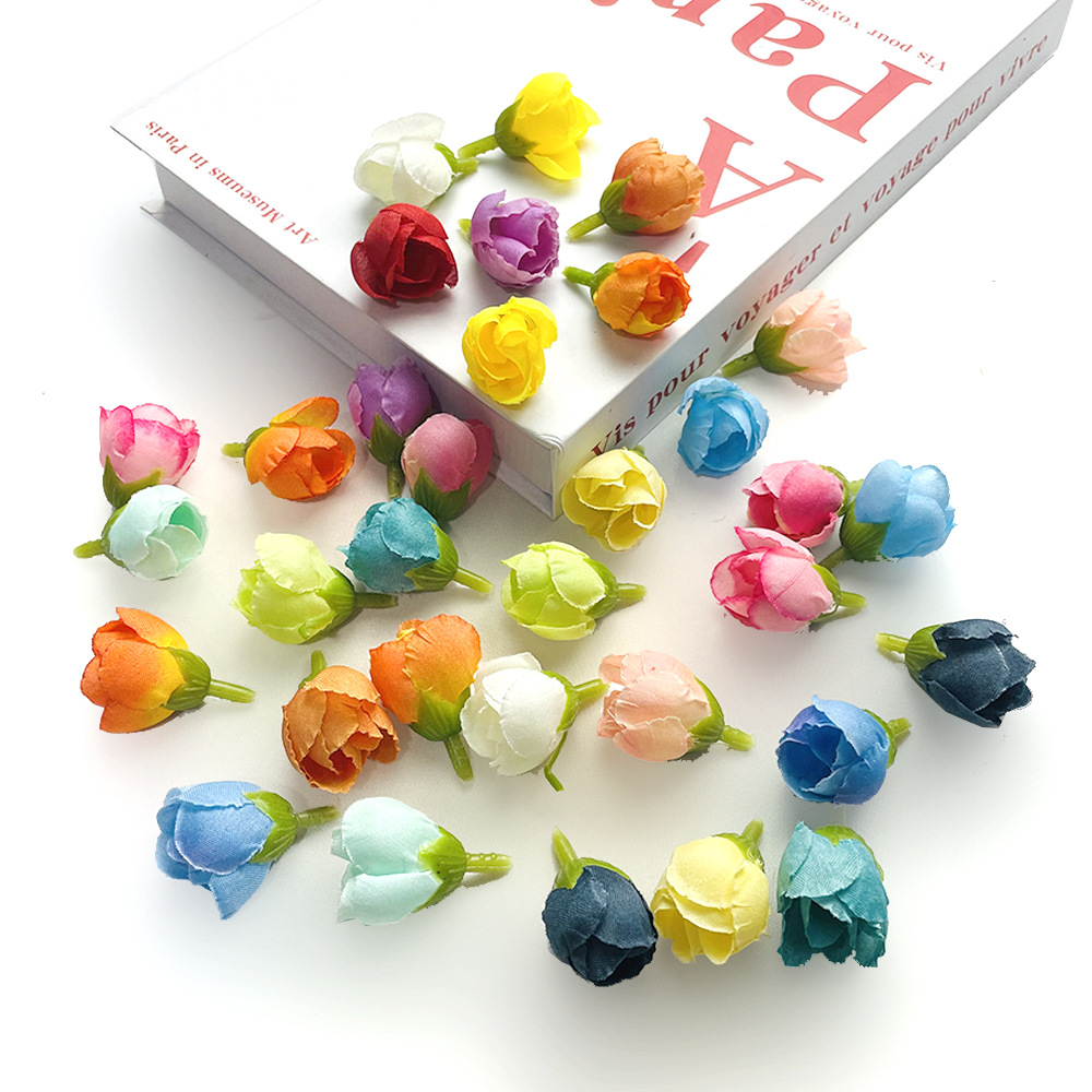 diy hairpins, headwear, clothing accessories, wedding hall corsages and wrist flowers with simulated small rose buds and thumb flowers details Picture