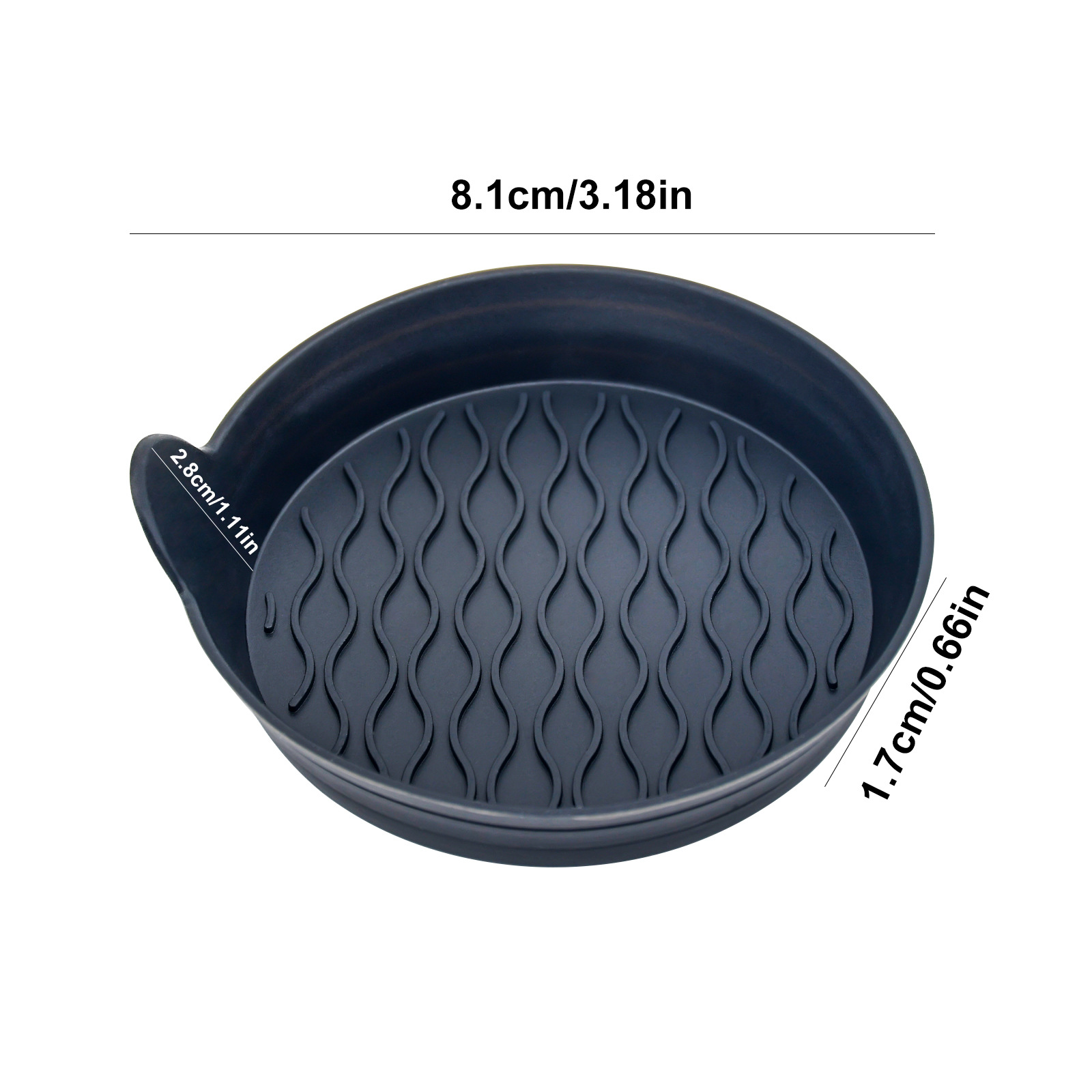 Cross-border best-selling car silicone coasters, car water coasters, round anti-slip MATS, and creative car interior items MATS Item Picture