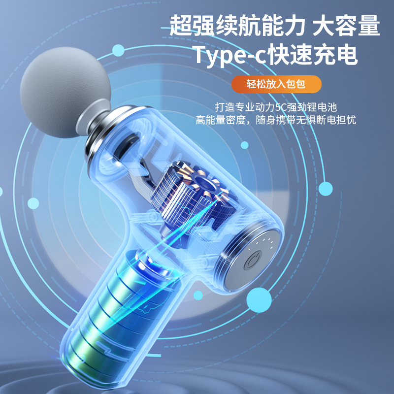 Cross-border exclusive massage gun, intelligent electric fascia instrument, muscle relaxation, cervical massage source manufacturer fascia gun Application Scenario