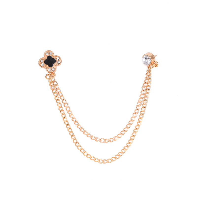 项链/银饰/珍珠/珍珠项链/珍珠链条女款拼接气质白底实物图