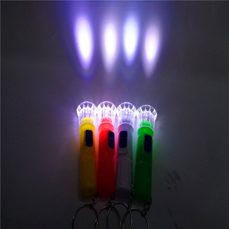 Flashlight keychain, fresh candy color portable WJ828 small flashlight, portable night road LED gift lighting tool Application Scenario