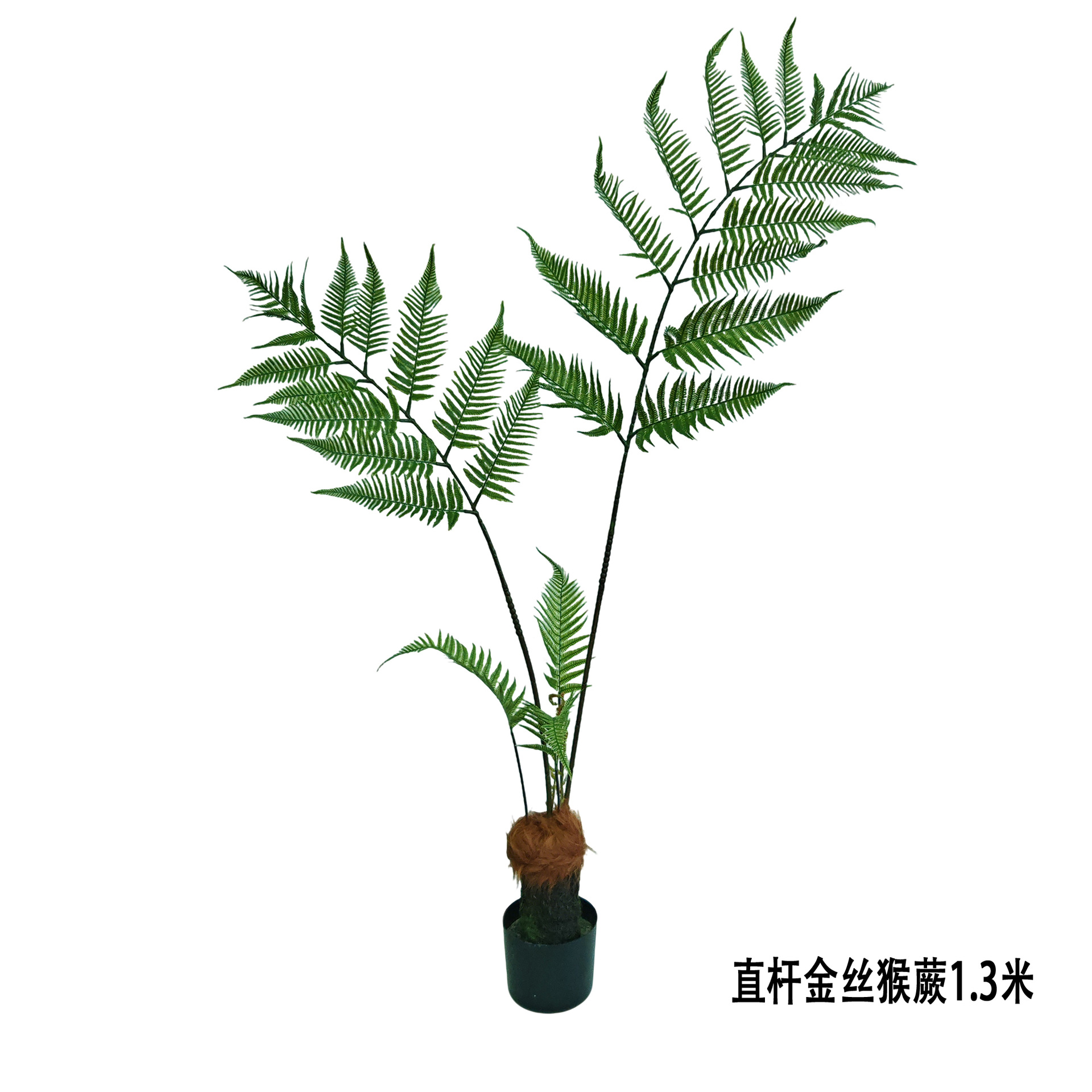 Simulated golden monkey fern, potted golden dog fern, one-leaf Persian grass, artificial tree, Chinese-style indoor Zen-inspired landscape Application Scenario