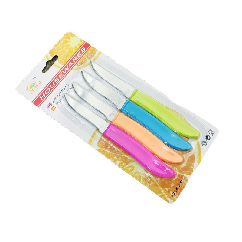 The manufacturer supplies small knives, fruit peel knives, portable fruit knives, travel fruit knives, PP handle knives, meat peelers and barbecue knives Item Picture