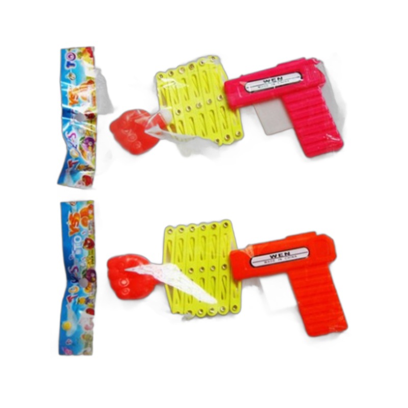 Children's funny and prank magic elastic telescopic fist gun, children's toy telescopic spring toy gun wholesale Item Picture