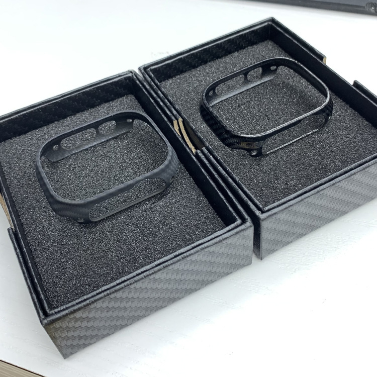Adecuado para iWatch apple Series8 caja de mano S7 ultra delgado 6 mate S8 fibra de carbono 49mm fibra de carbono aramid 45mm
