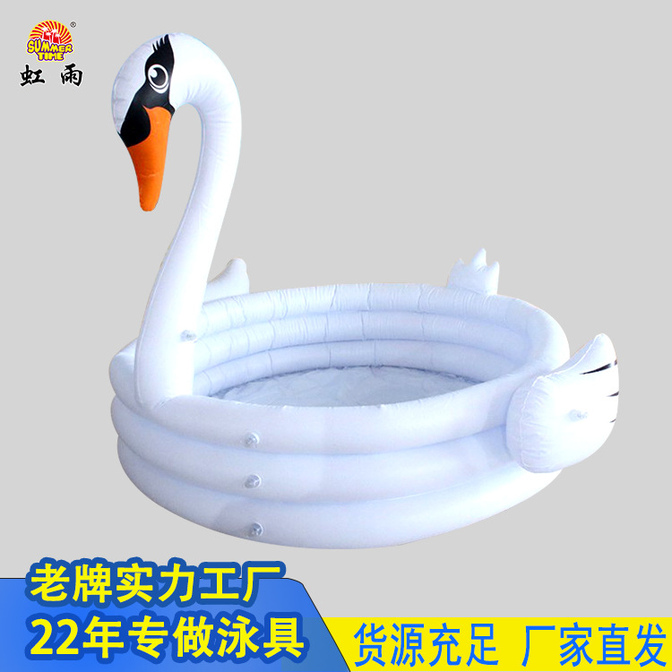 Circular three-ring flamingo pool, pool swimming pool, children's home water play pool, ball pool, baby bath pool, fish pool Application Scenario