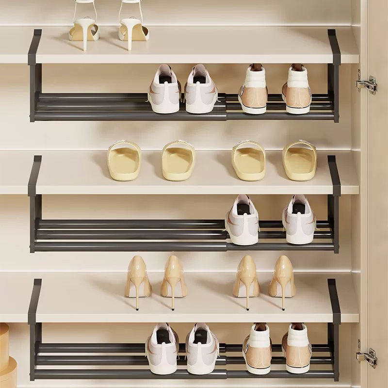 Pull-out, layered hanging storage rack, shoe and miscellaneous storage rack, cabinet, zoned storage rack, storage rack Specification image