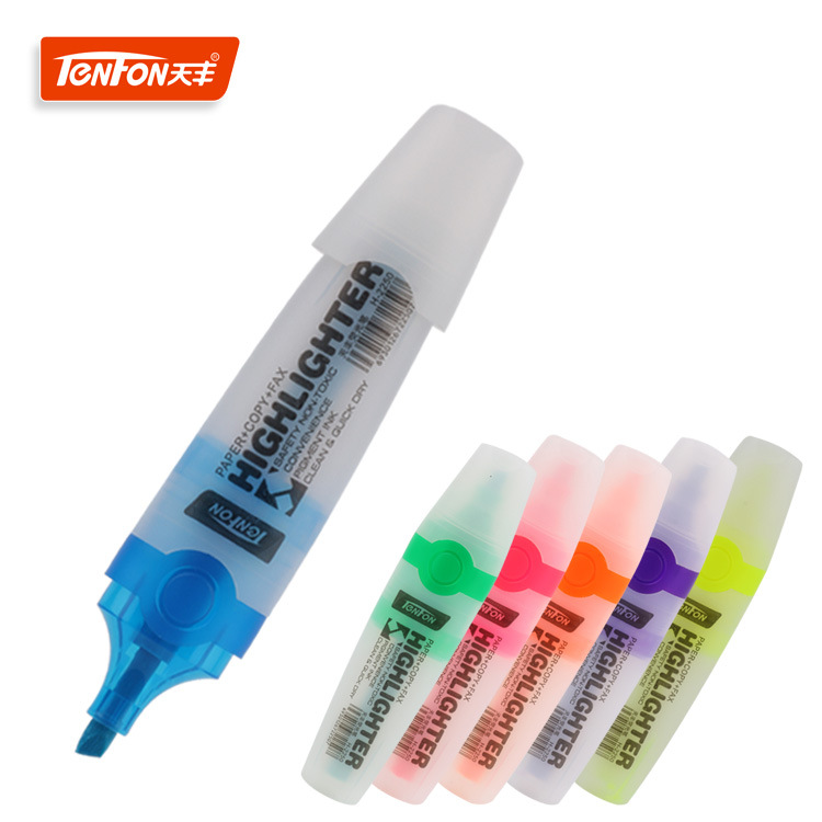 Tianfeng 2250 white shell highlighter, a flat highlighter for export