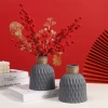 Wholesale of direct sales of imitation ceramic plastic decorative vases, PP living room ornaments, pineapple pattern flower POTS and imitation vases Specification image