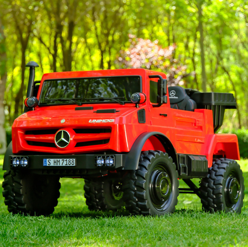 奔驰儿童电动车可坐大人四轮大号无刷电机汽车带遥控小孩玩具童车图