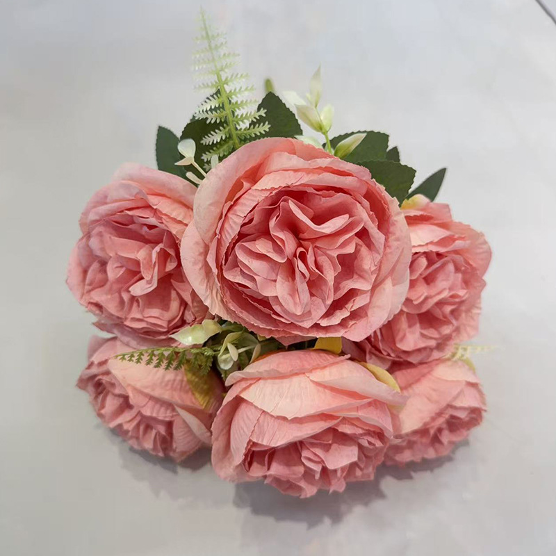 4公分玫瑰花头/玫瑰/花杆/竹木/电镀玫瑰花细节图