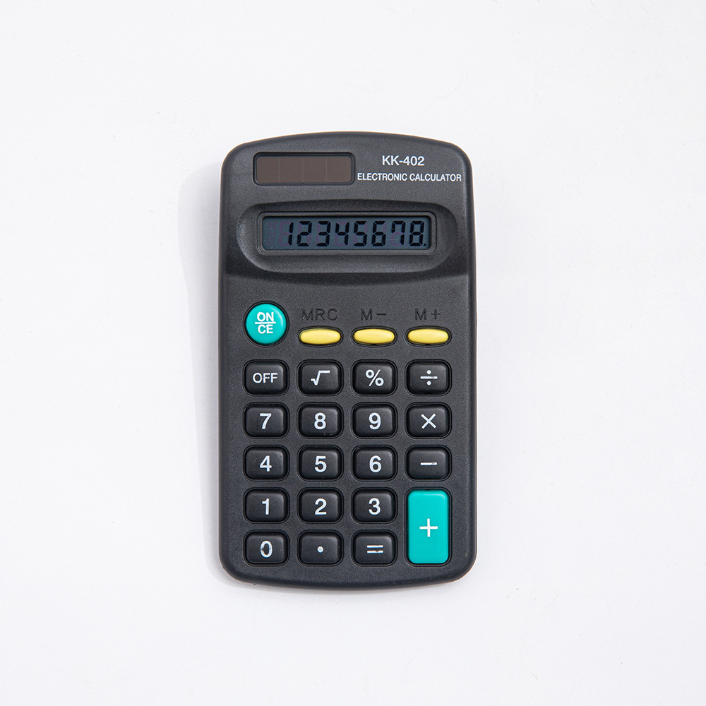 Botón luminoso negro calculadora científica portátil multifunción computadora bobina esta oficina suministros Application Scenario