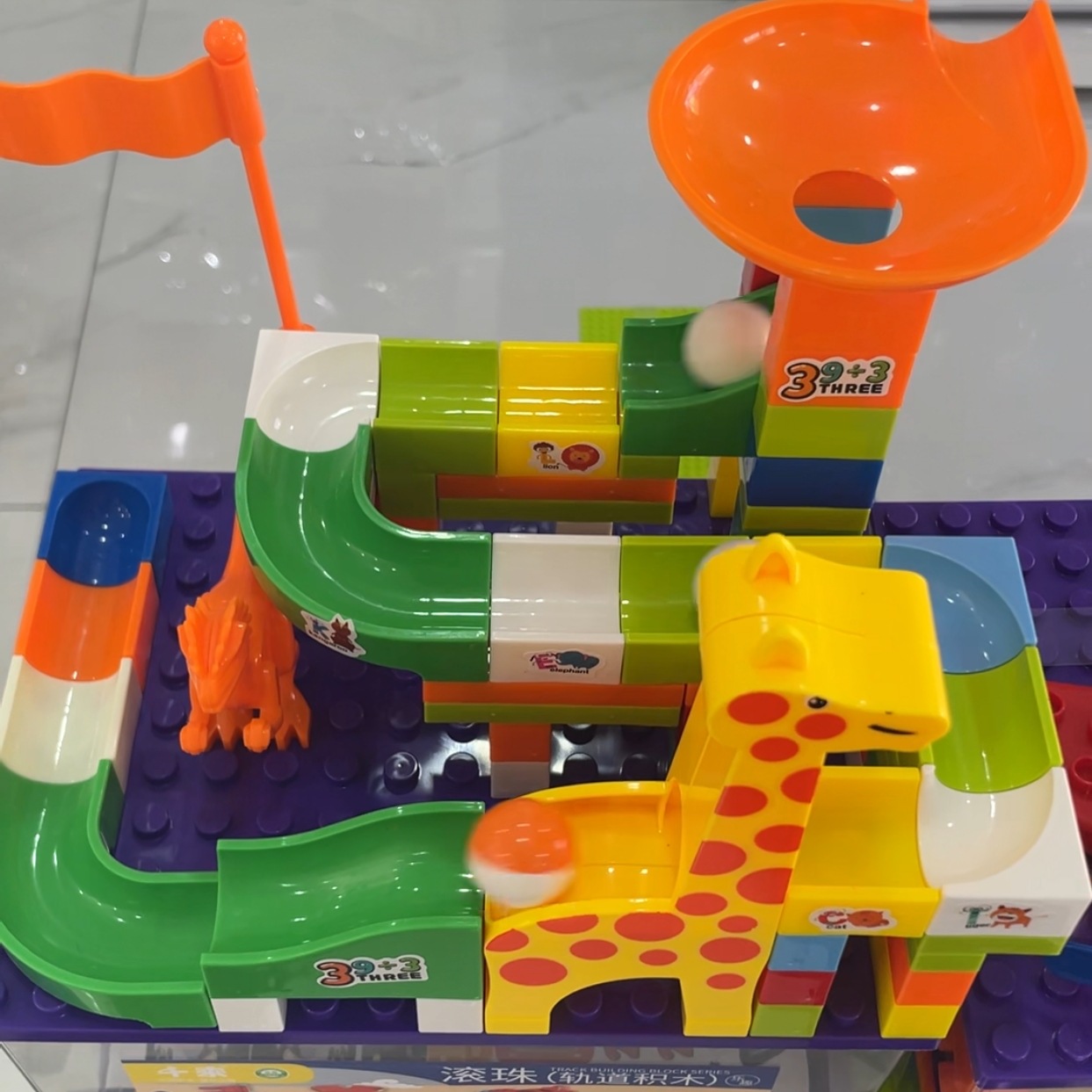 千乘积木多功能大颗粒拼插早教积木大鱼缸收纳积木盒细节图