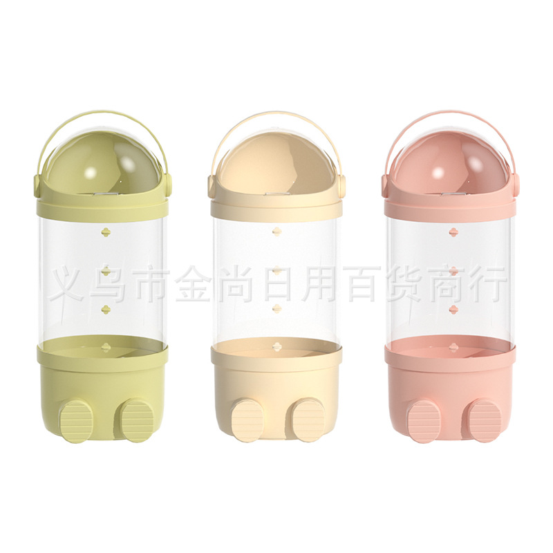 High appearance level plush toy doll storage bucket, zipper style, layered and multi-layer style doll storage basket, transparent storage box