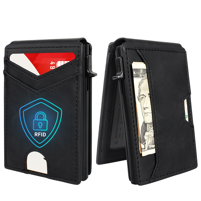 Cross-Border Anti-Demagnetization Men's Wallet, Large-Capacity Women's Bag, Popular Women's Bag, Coin Purse, Id Storage Bag, Card Bag Item Picture