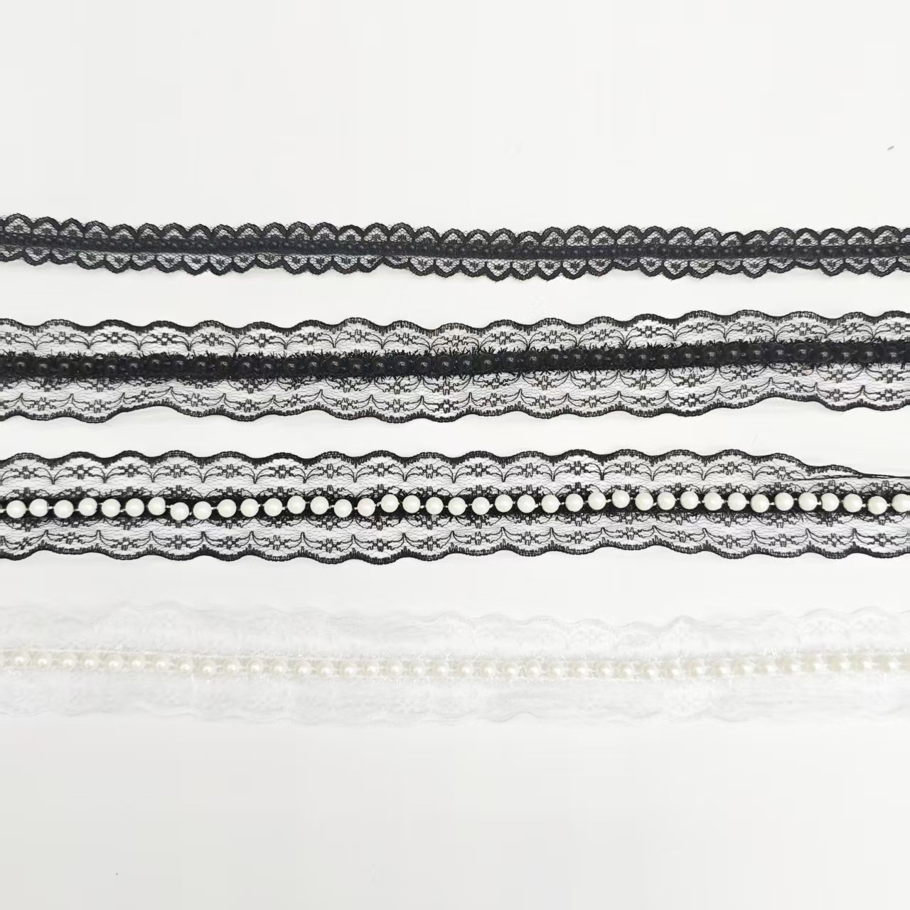 2cm-4cm蕾丝珍珠花边织带窗帘衣领婚纱辅料服饰衣帽发饰装饰现货图