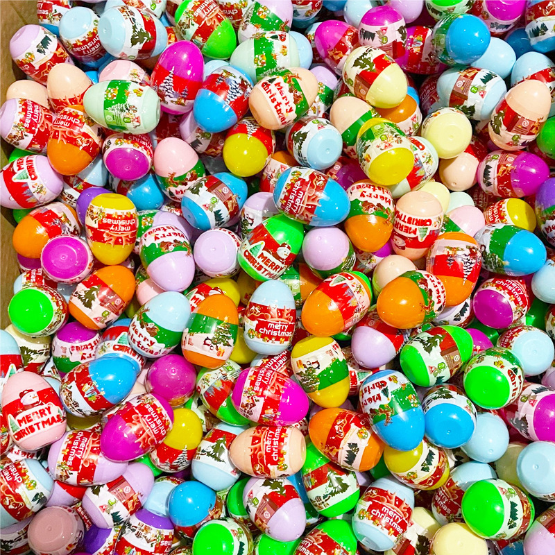 跨境圣诞节扭蛋玩具圣诞卡通小玩具幼儿园礼物圣诞节盲盒批发细节图