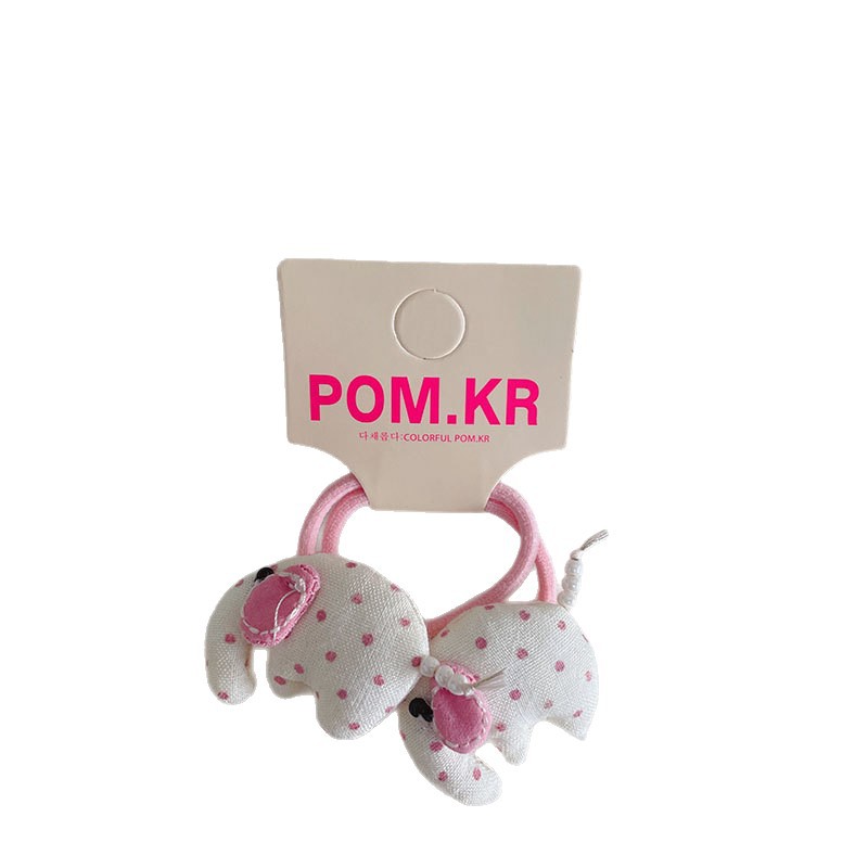 Cute little elephant hair bands, large intestine hair bands, complete box, telephone line, rubber band hair accessories, girls' and children's accessories Item Picture