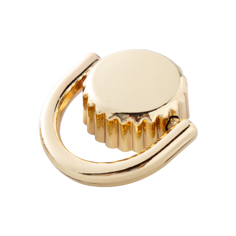 Luggage hardware strap rings and side screw buckle D-ring pendant buckle mouth gold bag accessories Item Picture