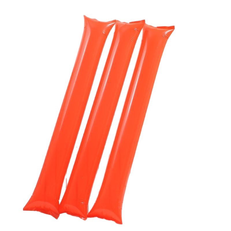 充气啦啦棒手持棒铝膜气球加油棒助威棒可印单彩logo足球篮球白底实物图