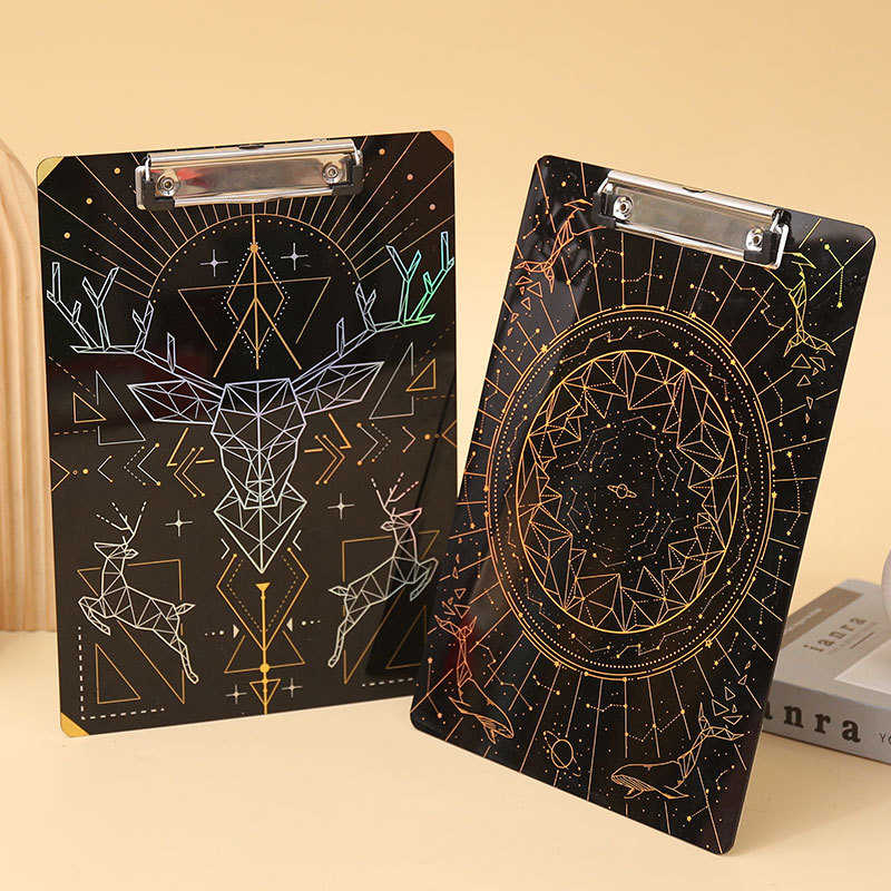 Customized exquisitely carved acrylic folder factory cartoon cultural and creative peripheral, star transparent double-sided folder customization Item Picture