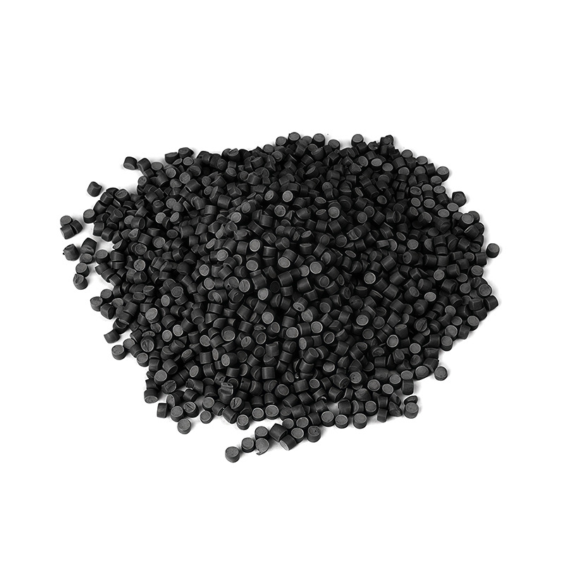 硬质pvc胶料颗粒塑料原料挤出冷顶粒料pvc颗粒聚氯乙烯硬PVC粒子白底实物图