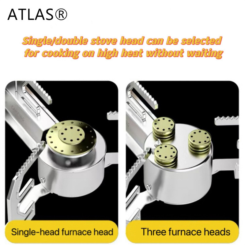 ATLAS estufas portátiles estufas para acampar al aire libre estufas de cocina plegable estufas de cocina a prueba de aire Specification image