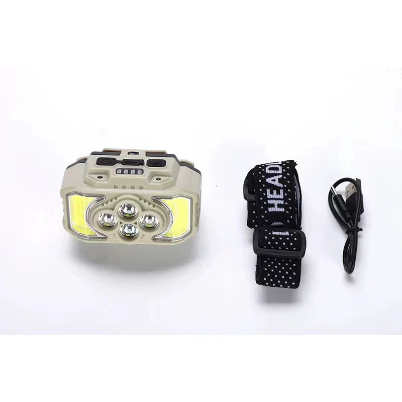 Cross-border outdoor LED strong bald light, USB charging multi-functional work light, head-mounted fishing light, outdoor cycling light Application Scenario