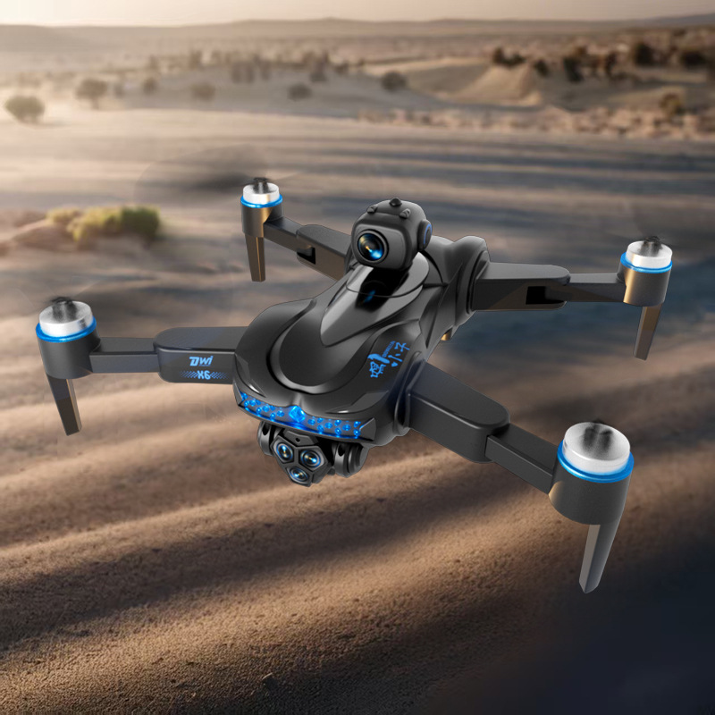 跨境X6无人机自带屏幕无刷避障遥控飞机一键空投航拍四轴飞行器