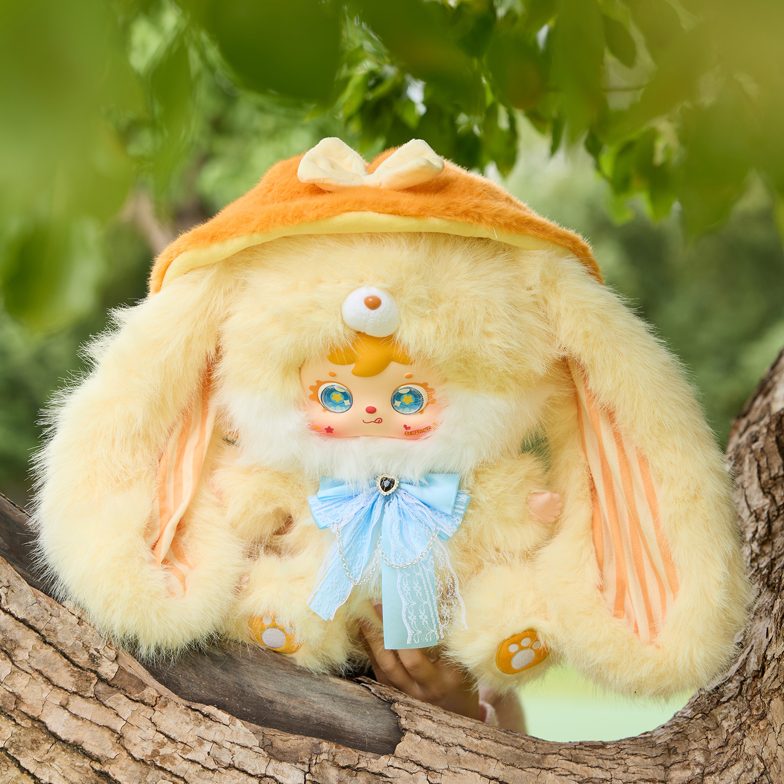 New three-piece plush ear-shaped Fairy Trace 800 plush blind box home bedroom room decoration plush doll arrangement Application Scenario