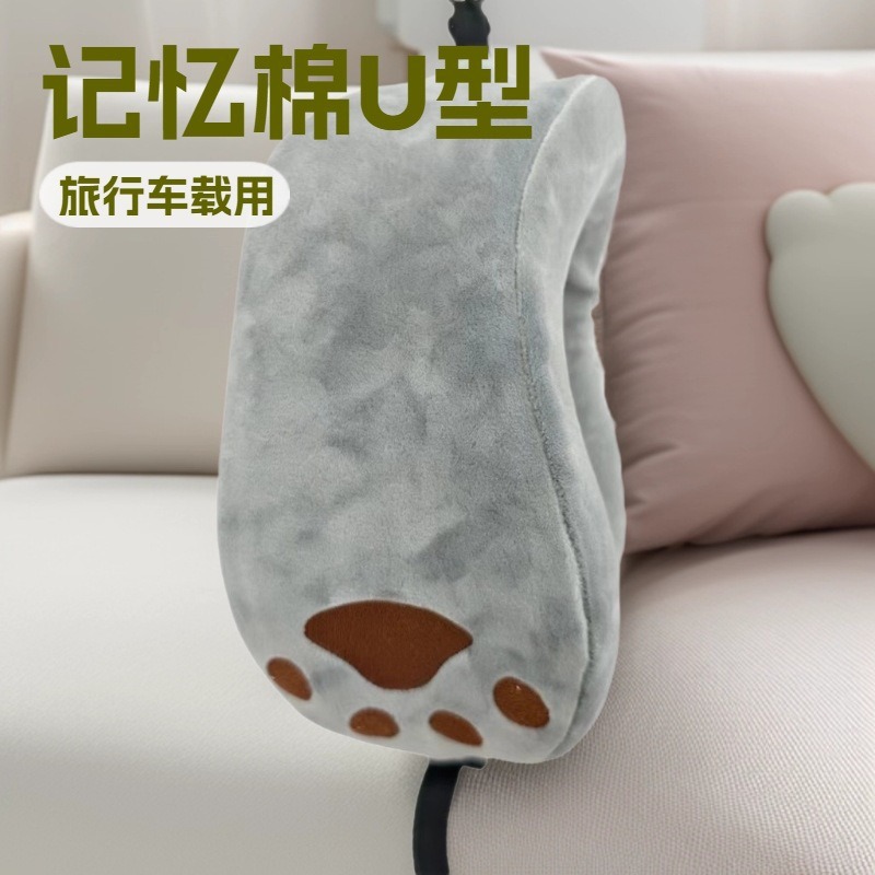 Almohada en U almohada de cuello protector almohada de cuello especial almohada de cuello de espuma de memoria almohada de cuello de avión almohada de siesta almohada de viaje de estudiante dormir almohada en U details Picture
