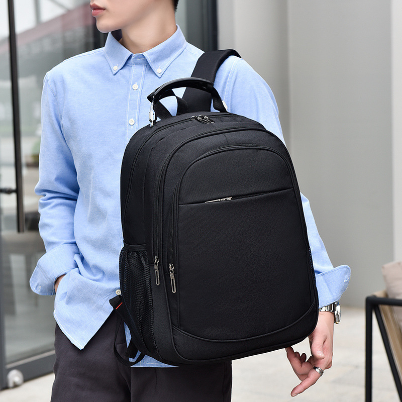 Cross border new business casual mochila para hombres mochila simple de gran capacidad mochila de viaje al aire libre mochila personalizada details Picture