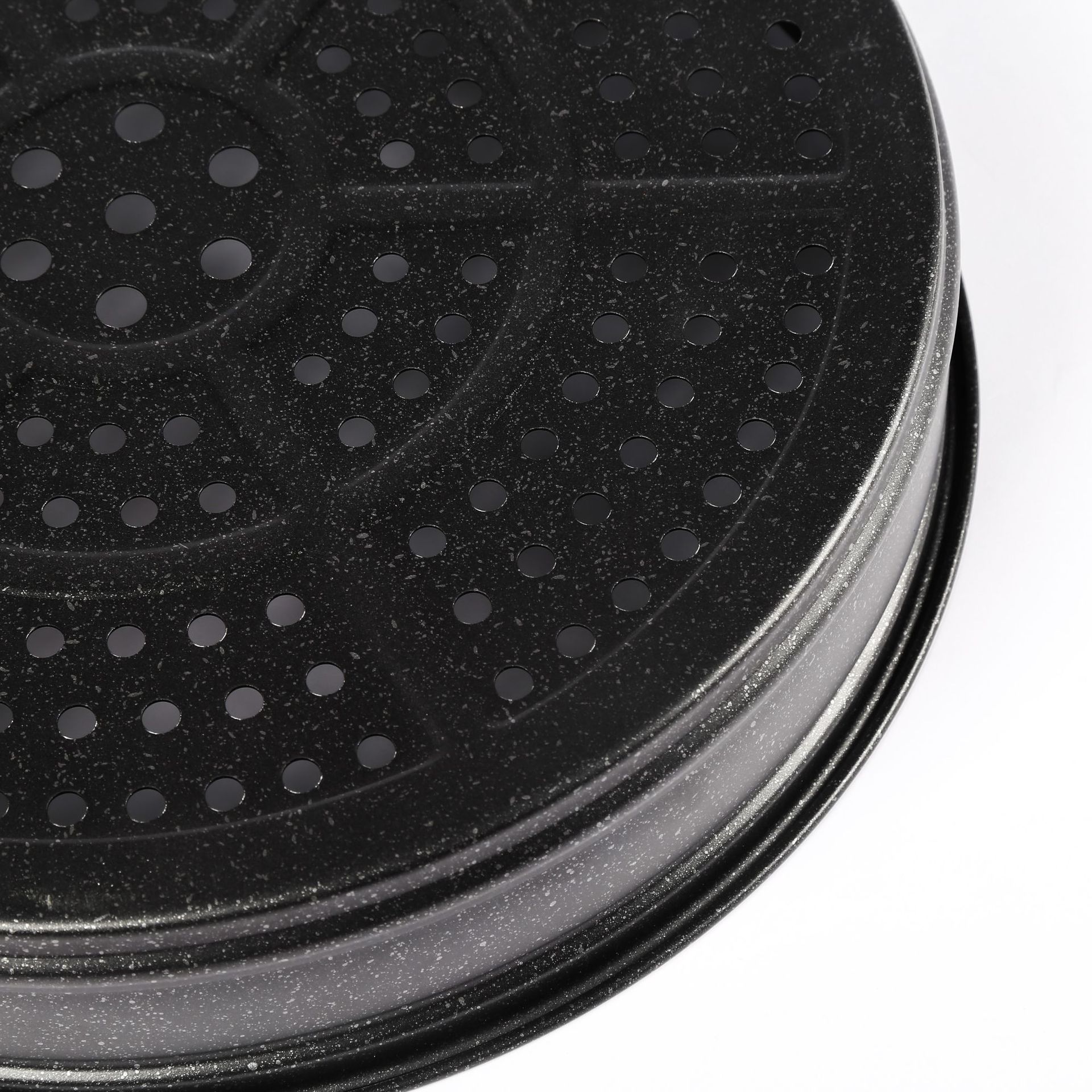 【 Tourmaline Steamer 】 Wholesale of household tourmaline steamer with fine iron non-stick pan, steaming grid tourmaline steamer Specification image