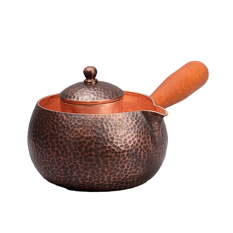 Jurun Factory sells 500ML public cup tea brewers with filter screens, LIDS, side handles, hand-hammered thickened tea sets Application Scenario