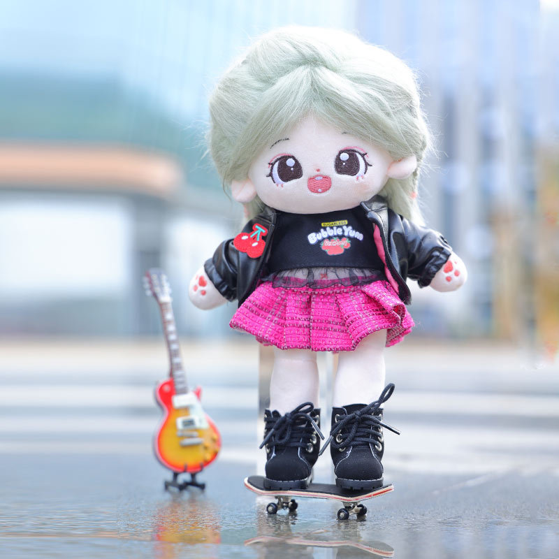 新款25CM长腿棉花娃娃系列礼盒兔女郎衣服可爱甜酷毛绒公仔礼物盒