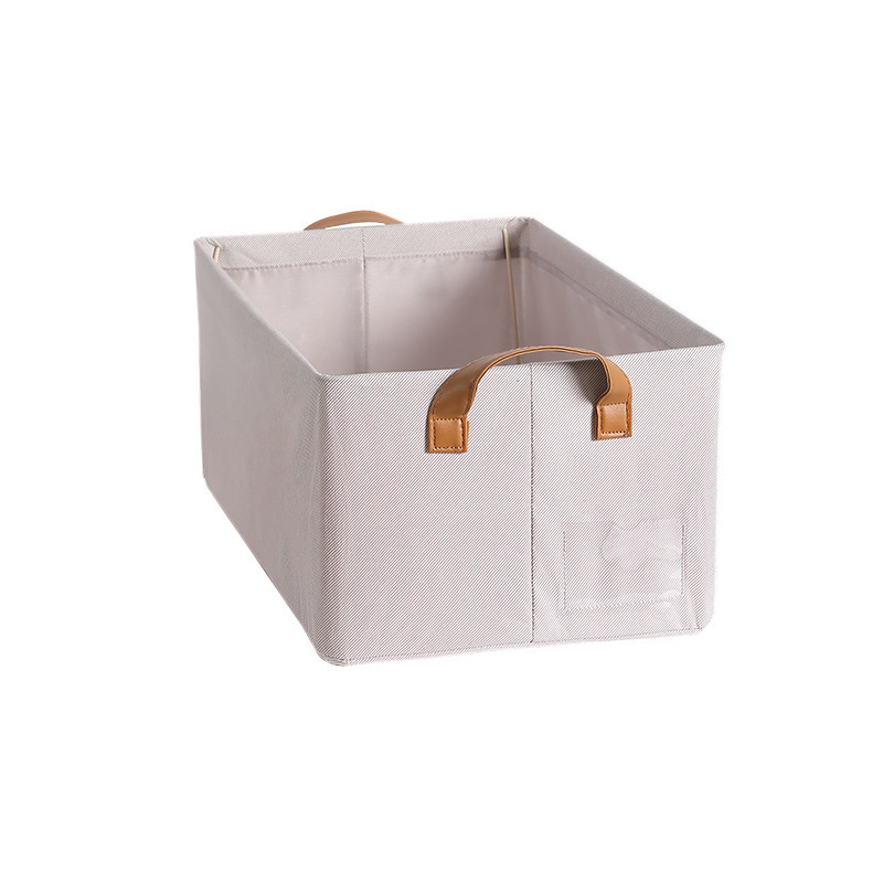 Folding steel frame Tianzhu cotton storage box, washable clothes and trousers, popular online stock, Tianzhu cotton storage basket wholesale Item Picture