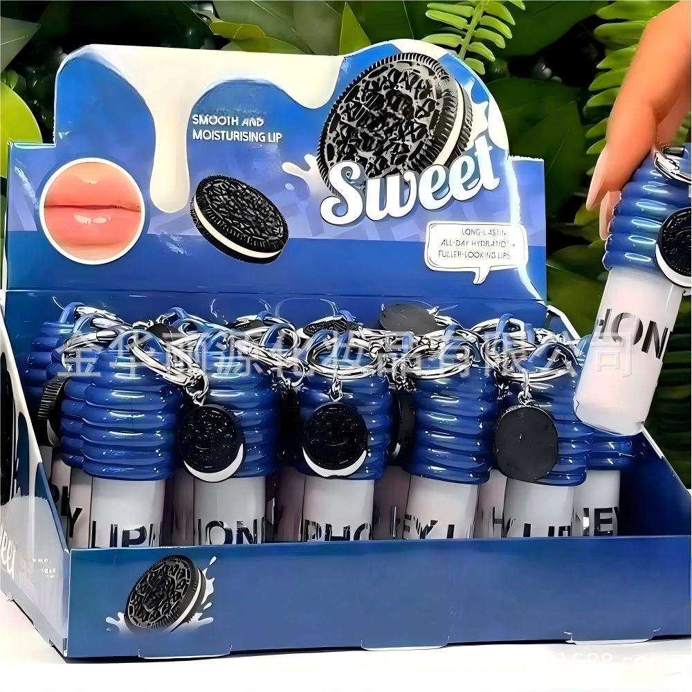 新款跨境外贸LIPOREO夹心饼干唇油巧克力唇釉奥利奥唇蜜LIP GLOSS